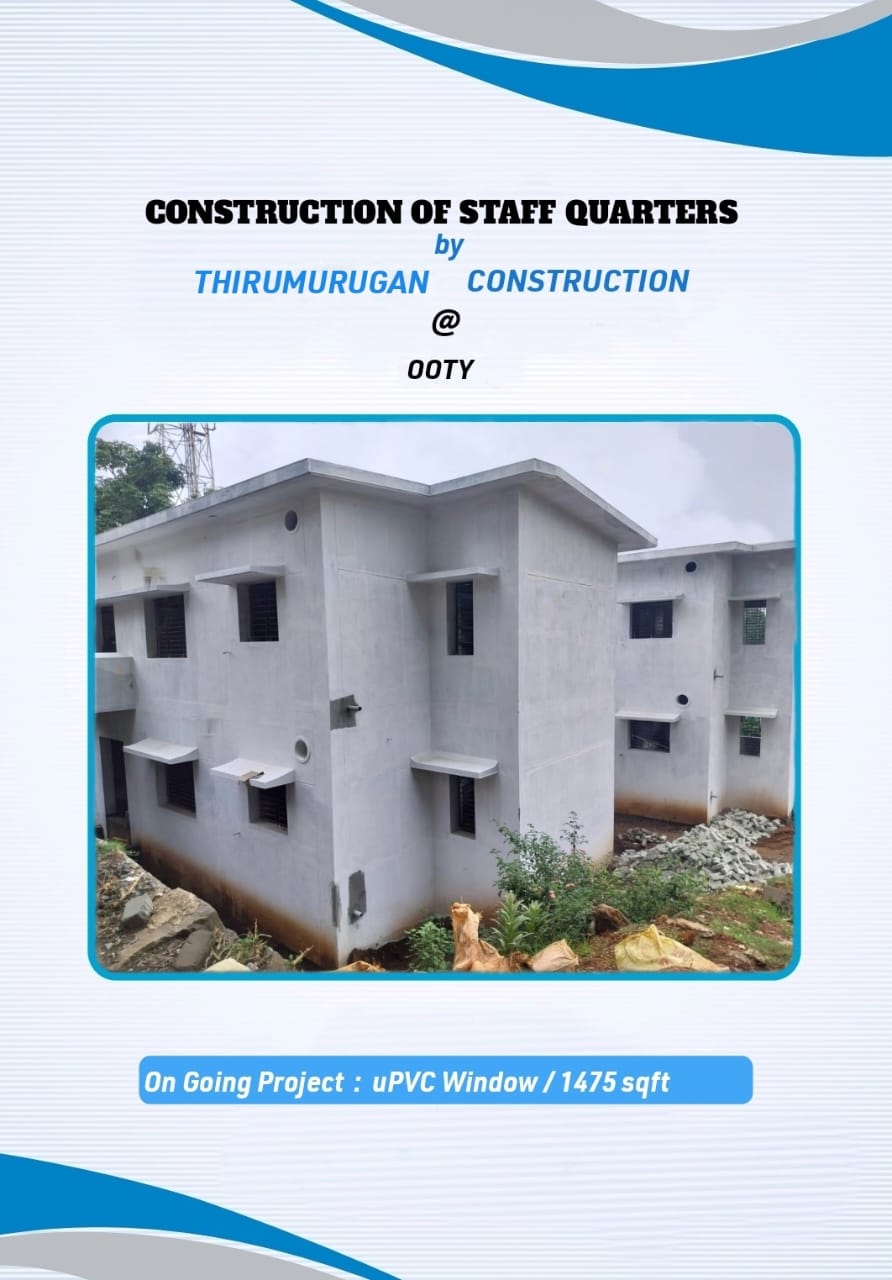 THIRUMURUGAN CONSTRUCTION-GOVT STAFFS QUARTERS-UPVC WINDOWS AND PVC DOORS-1475sqft-OOTY