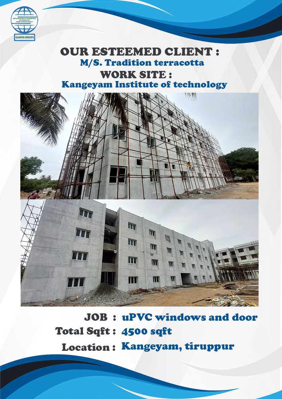 M/s.TRADITIONAL TERRACOTTA-UPVC WINDOWS AND DOORS-4500sqft-KANGEYAM,TIRUPPUR